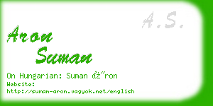 aron suman business card